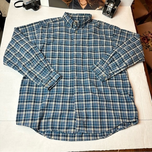 L.L. Bean button down plaid shirt - Picture 1 of 7